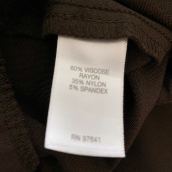 J. Jill XL Ponte Slim Leg Brown Ankle Pull-on Pant - Picture 5 of 9